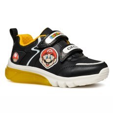 SNEAKER GEOX CIBERDRON SUPER MARIO BLACK/YELLO LED LIGHTS