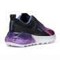 SNEAKERS GEOX ACTIVART ILLUMINUS BLACK/PURPLE LED LIGHTS