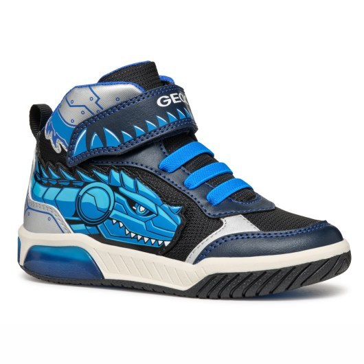 SHOES GEOX INEK NAVY/TURQUOISE LED LIGHTS