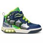 SHOES GEOX INEK NAVY/LIME LED LIGHTS