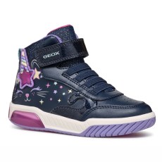 SHOES GEOX INEK NAVY/MULTICOLOR LED LIGHTS