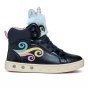 SHOES GEOX SKYLIN UNICORN NAVY/MULTICOLOR LED LIGHTS