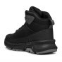 SHOES GEOX FLEXYPER PLUS BOY ABX BLACK/DK GREY