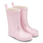 RUBBER BOOTS BAREFOOT BUNDGAARD CHARLY HIGH WARM ROSE SPARKLE