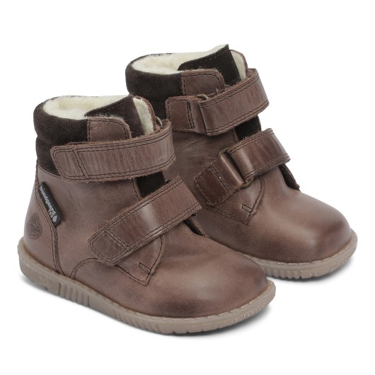 WINTER SHOES BAREFOOT BUNDGAARD BUNDGAARD RABBIT STRAP TEX BROWN