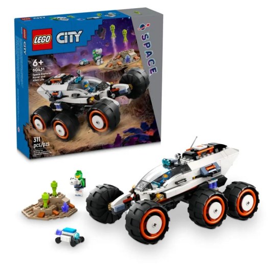 LEGO CITY SPACE EXPLORER ROVER AND ALIEN LIFE 60431