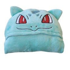 CORAL HOODED BLANKET 120 X 150 CM POKEMON BULBASAUR POK-610FB