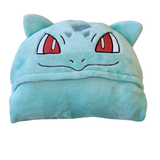 KOC Z KAPTUREM CORAL 120 X 150 CM POKEMON BULBASAUR POK-610FB