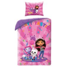 SINGLE DUVET SET MICROFIBER 140 X 200 CM GABBY'S DOLLHOUSE GAB-0211BL