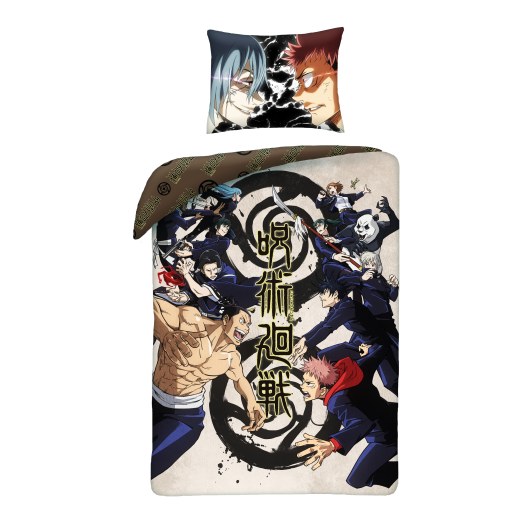 SINGLE DUVET SET MICROFIBER 140 X 200 JUJUTSU KAISEN JJK-2765BL