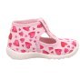 PANTOFLE TEKSTYLNE KAPCIE SUPERFIT SPOTTY ROSA/MEHRFARBIG 1-009252-5540