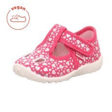 PANTOFLE TEKSTYLNE KAPCIE SUPERFIT SPOTTY ROSA/PINK 1-009248-5530