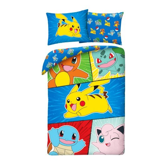 SINGLE DUVET SET 140 X 200 CM POKEMON PIKACHU POK-931BL