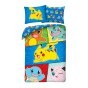 SINGLE DUVET SET 140 X 200 CM POKEMON PIKACHU POK-931BL