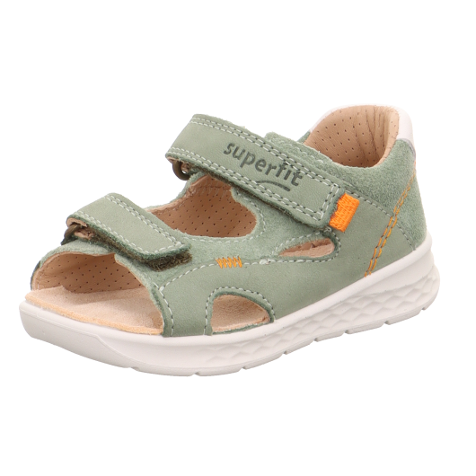 SANDALS SUPERFIT LAGOON HELLGRÜN/ORANGE 1-000510-7500