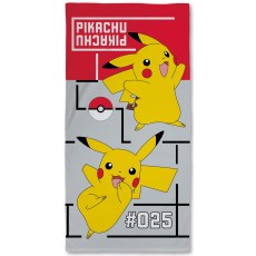 RECZNIK KAPIELOWY PLAZOWY 70 X 140 CM POKEMON PIKACHU POK-411T