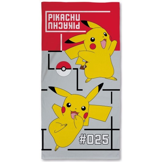 RĘCZNIK KĄPIELOWY PLAŻOWY 70 X 140 CM POKEMON PIKACHU POK-411T