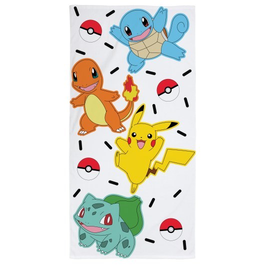 RĘCZNIK KĄPIELOWY PLAŻOWY 70 X 140 CM POKEMON PIKACHU POK-1049T