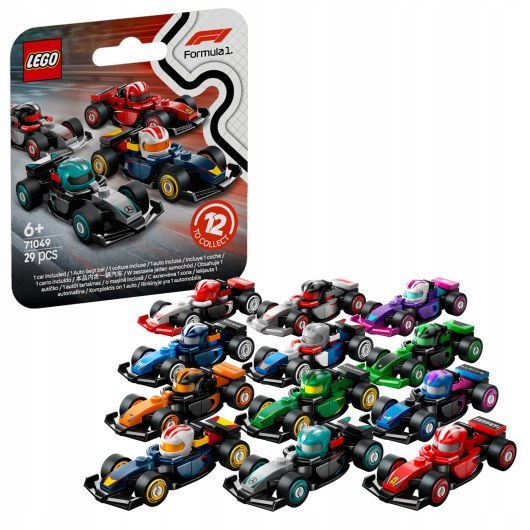 LEGO MINIFIGURES KOLEKCJONERSKIE BOLIDY FORMULA 1