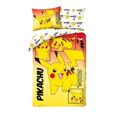 SINGLE DUVET SET 140 X 200 CM POKEMON PIKACHU POK-1024BL