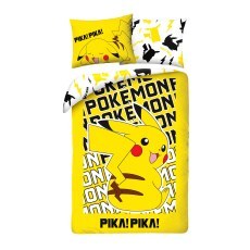 SINGLE DUVET SET 140 X 200 CM POKEMON PIKACHU POK-1042BL