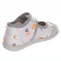 PANTOFLE KAPCIE MILAMI OPEN GRAY CATS