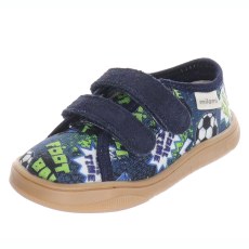 SNEAKERS SLIPPERS BAREFOOT MILAMI NAVY BLUE FOOTBALL