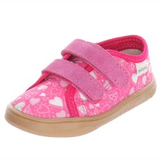 SNEAKERS SLIPPERS BAREFOOT MILAMI NAVY FUXIA HEARTS