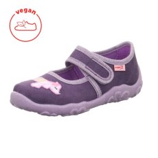 PANTOFLE TEKSTYLNE KAPCIE SUPERFIT BONNY LILA 1-000280-8520