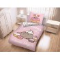 POŚCIEL BAWEŁNIANA FLUORESCENCYJNA 140 X 200 CM PUSHEEN'S SWEET SHOP PUS-2763BL