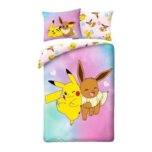 POŚCIEL MIKROFIBRA 140 X 200 CM POKEMON PIKACHU POK-885BL