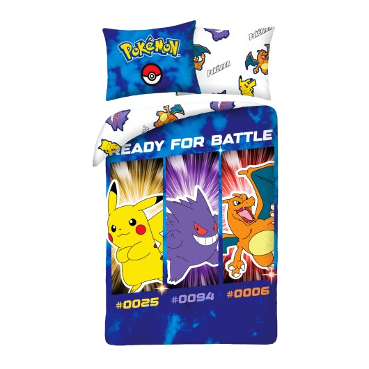 POŚCIEL BAWEŁNIANA 140 X 200 CM POKEMON PIKACHU POK-1019BL