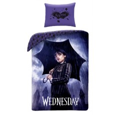SINGLE DUVET SET MICROFIBER 140 X 200 CM WEDNESDAY WE-80001BL