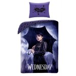 SINGLE DUVET SET MICROFIBER 140 X 200 CM WEDNESDAY WE-80001BL
