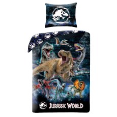 POSCIEL MIKROFIBRA 140 X 200 CM JURASSIC WORLD JW-0266BL