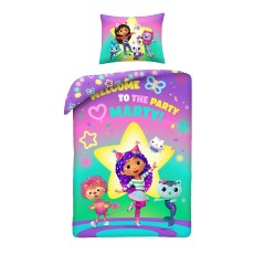 SINGLE DUVET SET MICROFIBER 140 X 200 CM GABBY'S DOLLHOUSE GAB-7586BL