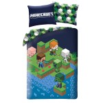 POŚCIEL MIKROFIBRA 140 X 200 CM MINECRAFT MNC-622BL