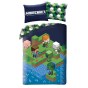 POŚCIEL MIKROFIBRA 140 X 200 CM MINECRAFT MNC-622BL