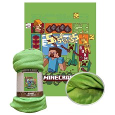 FLEECE BLANKET CORAL 130 X 170 CM MINECRAFT MNC-4134FB