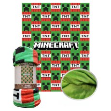 FLEECE BLANKET CORAL 130 X 170 CM MINECRAFT MNC-4165FB