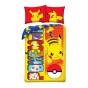 POŚCIEL BAWEŁNIANA 140 X 200 CM POKEMON PIKACHU POK-1074BL