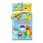 SINGLE DUVET SET 140 X 200 CM POKEMON PIKACHU POK-1072BL