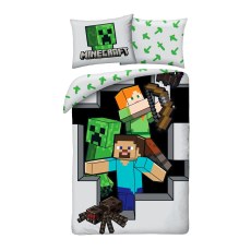 POSCIEL BAWELNIANA 140 X 200 CM MINECRAFT MNC-946BL