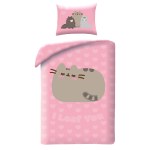 SINGLE DUVET SET MICROFIBER 140 X 200 CM PUSHEEN THE CAT PUS-9092BL