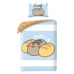 SINGLE DUVET SET MICROFIBER 140 X 200 CM PUSHEEN THE CAT PUS-9108BL