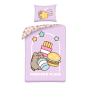 POŚCIEL MIKROFIBRA 140 X 200 CM PUSHEEN THE CAT PUS-9078BL