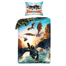POSCIEL MIKROFIBRA 140 X 200 CM HOW TO TRAIN YOUR DRAGON HTTD-8620BL