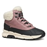 SNOW BOOTS GEOX FLEXYPER PLUS DK ROSE/BLACK AMPHIBIOX