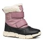 SNOW BOOTS GEOX FLEXYPER ANTIQUE ROSE/BLACK AMPHIBIOX