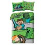 SINGLE DUVET SET MICROFIBER 140 X 200 CM MINECRAFT MNC-783BL